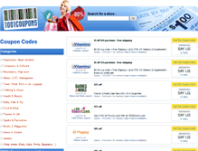 Tablet Screenshot of 1001coupons.com
